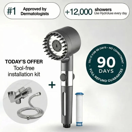 HYDROLUXE™ – Removes chlorine and limescale from your shower.