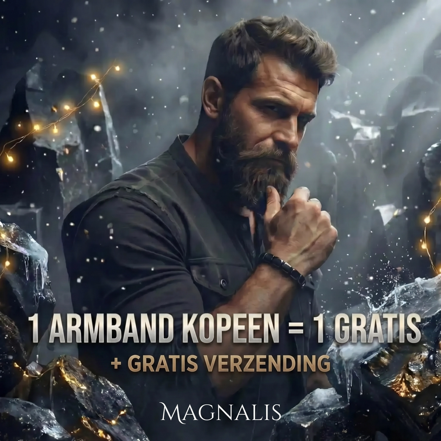 MAGNALIS™ Hematiet Armband