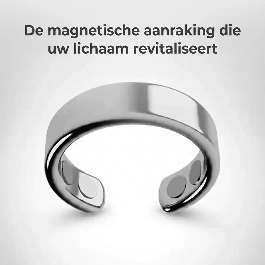 Detail van de magneten van de MAGNALIS ring